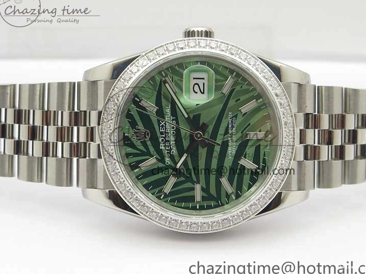 Bracelet 1:1 BP Best on Edition DateJust Dial SS 36 Green Maker New Jubilee 126284 0414